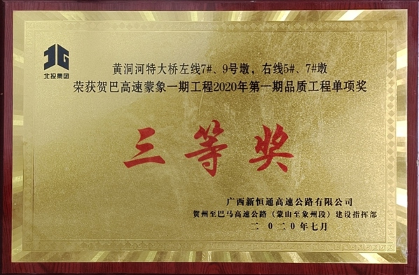 品質(zhì)工程三等獎(jiǎng)